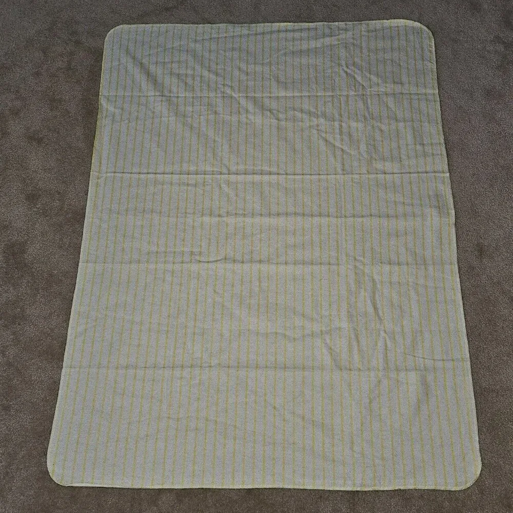 Carter's Yellow White Striped Receiving Blanket Lovey Security 100% Cotton